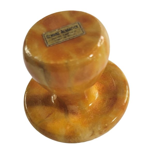 Vintage Genuine Alabaster made In Italy Hand Carved Mushroom - Picture 4 of 5